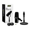 Shure MV7+-K-BNDL - pults/vokālais mikrofons ar XLR/USB-C savienotāju, melns + galda statīvs GATOR