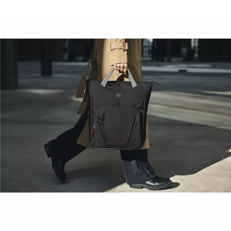 Sieviešu futrālis Wenger SwissGear Motion Vertical Tote 39,6 cm 15,6 collas melns