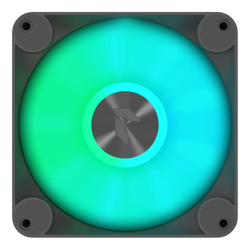 APNX FP1-120 BK 120mm ARGB PWM korpusa ventilators - melns