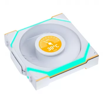 Korpusa ventilators Lian Li Uni Fan SL-INF 120 mm balts, 2100 RPM, 2.66 mmH2O, FDB, 12 V (3 gab.)