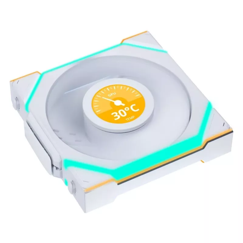 Korpusa ventilators Lian Li Uni Fan SL-INF 120 mm balts, 2100 RPM, 2.66 mmH2O, FDB, 12 V (3 gab.)