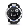 Viedpulkstenis GARMIN Instinct 3.05 cm (1.2 collu) AMOLED 45 mm 390x390 px Skārienjutīgs Melns Balts GPS 4 GB 53 g Silikona siksniņa