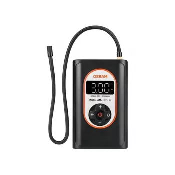 Riepu piepūšanas kompresors Ledvance O4062172306294 — 12 V uzlādējams kompresors, 8,3 bar, digitāls displejs