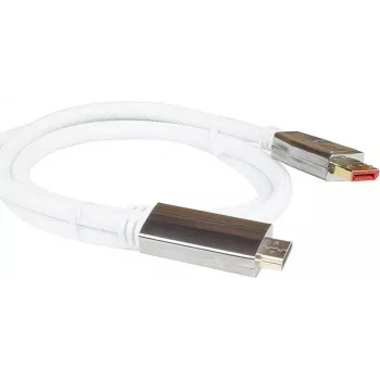 PYTHON PYT M0223 - DP 1.4 uz HDMI 2.0 A Spraudnis Neilons 4Ka60Hz 3 m Balts - Digitālais/Dati - Digitālais/Displejs/Video