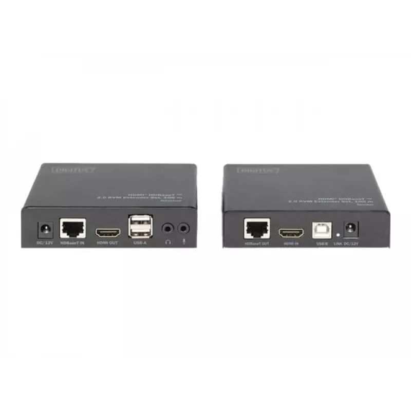 Digitus 4K HDMI HDBaseT™ 2.0 KVM paplašinātāja komplekts, 100 m
