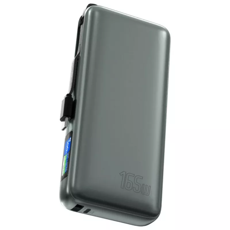Ārējais akumulators 4smarts 541603 — Li‑Ion 20000 mAh, USB‑C + USB‑A, 165W kopējā izeja, 5A, pelēks