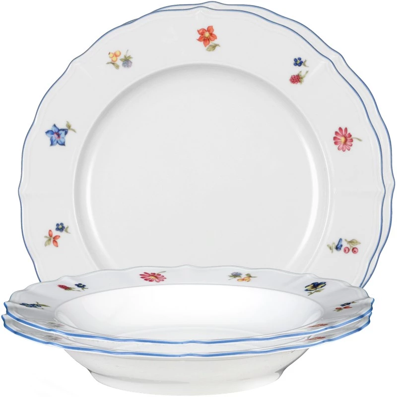 Seltmann Weiden galda piederumu komplekts 12 gab. Porcelāns Balts