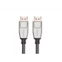 DisplayPort kabelis LANBERG CA-DPDP-20CU-0010-BK — DisplayPort uz DisplayPort, 1 m, melns/sudrabains