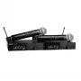 Shure SLXD24DE/SM58-G59 - duāla digitāla bezvadu sistēma ar diviem raidītājiem/rokas mikrofoniem (470–514 MHz)