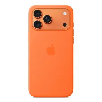 Apple iPhone 17 Pro Max Silikona Maciņš ar MagSafe Oranžs