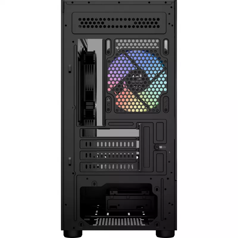 Mikro/Mini-ITX datora korpuss AEROCOOL Geh Viewport Mini-G-BK-v4 ARGB melns