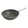 Wok/Cepšanas panna Ballarini 75002-815-0 apaļa antracīta 30 cm, alumīnija, 6-slāņu granīta/titāna nepiedegošais pārklājums