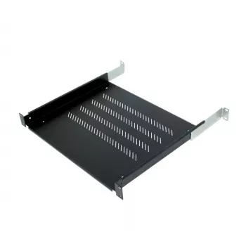 19 inch shelf Triton RAB-UP-350-A4 1U 350mm plastic Melns