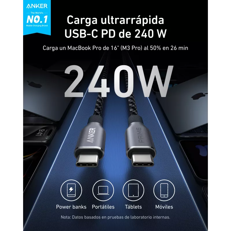 USB-C uz USB-C kabelis PLATINET A88E2012 1,8 m USB C — USB datu kabelis