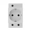 Kontaktligzda CEE 7/3 DeLOCK 11469 Gaiši pelēka 250V 16A