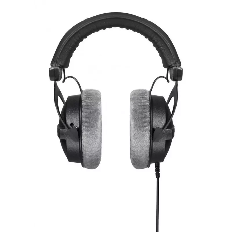 Studijas austiņas Beyerdynamic DT 770 PRO 80Ω — slēgtas, apkārtauss, 5–35000 Hz, 96 dB, 3,5 mm, zeltīts savienotājs