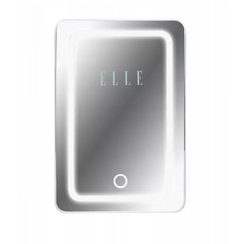 Mini ledusskapis ar LED kosmētikas spoguli Elle ESDAFX04WHEU 4 L balts