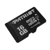 MicroSDHC atmiņas karte PATRIOT PSF16GMDC10 — 16 GB, 10. klase, UHS-I (U1), 80 MB/s, melna