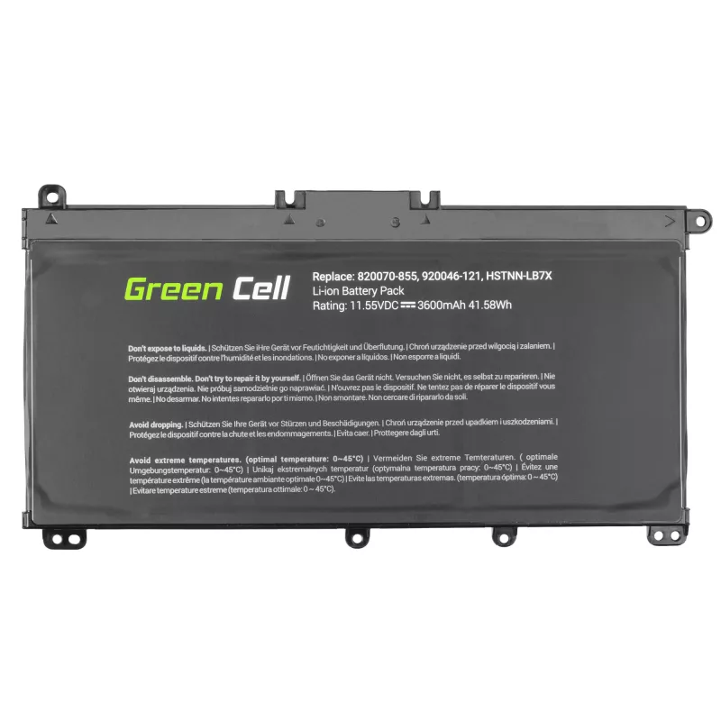 Baterija zaļa Cell HP145 priekš HP Pavilion (LiPo 3600 mAh, 11,55 V, melna)