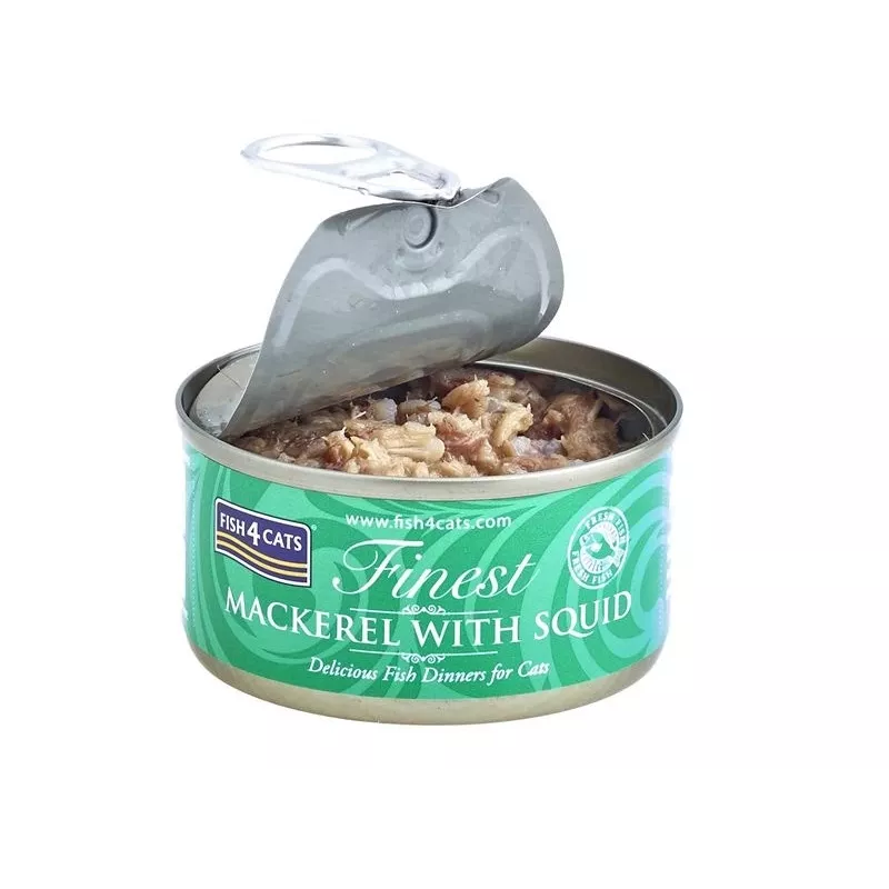 FISH4CATS Makrele ar kalmāru - mitrais kaķu ēdiens - 70g