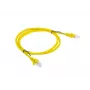 LANBERG RJ-45 Cat5e komutācijas kabelis PCU5-10CC-0100-Y, 1 m, U/UTP, CCA vadi, dzeltens