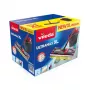 VILEDA mops Ultramax XL Box — mazgājama mikrošķiedra, 360° rotējoša galva, salokāms, cietām grīdām