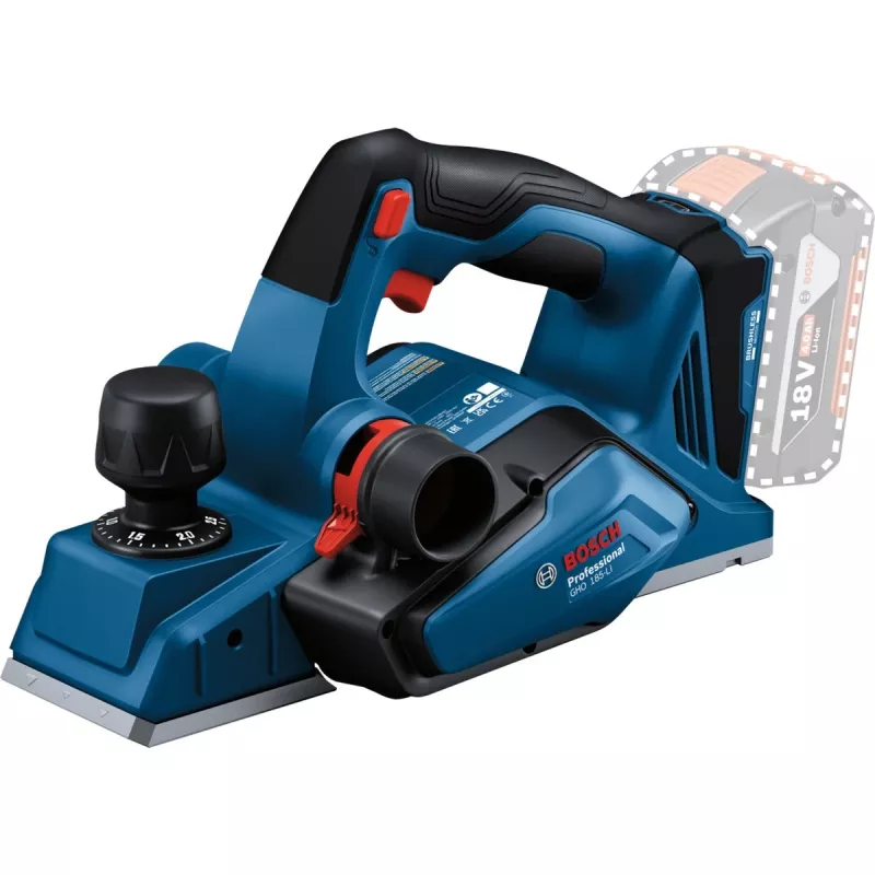 Elektriskā ēvele Bosch GHO 18V-26 18,0 V (tikai instruments, bez baterijas)