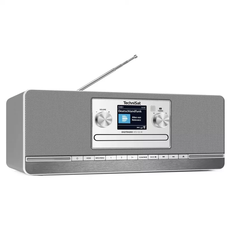 TechniSat DIGITRADIO 372 CD IR interneta analogā un digitālā antracīta, sudraba