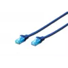 Tīkla ielāpu vads DIGITUS Digitus CAT 5e U/UTP ielāpu vads, 5 m, U/UTP, RJ-45 — Zils