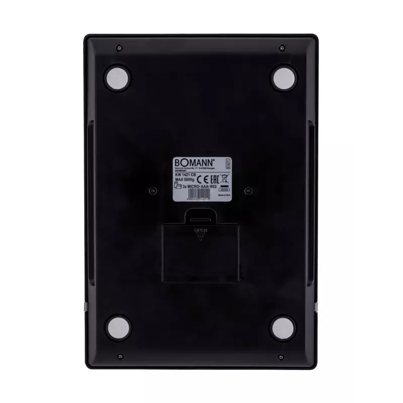 Bomann KW 1421 CB - LCD - melna - nerūsējošais tērauds - 160 x 230 x 18 mm - 18 mm - AAA - nerūsējošais tērauds (614211)