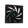 Viss vienā šķidruma dzesētājs DeepCool LS520S — 120 mm ventilatori, 500–2250 RPM, melns, atbalsta LGA1700/AM5/TR4