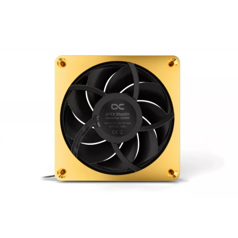 Ventilatora modulis Alphacool 13854 Plastmasa Melns Zelts 12V 320g