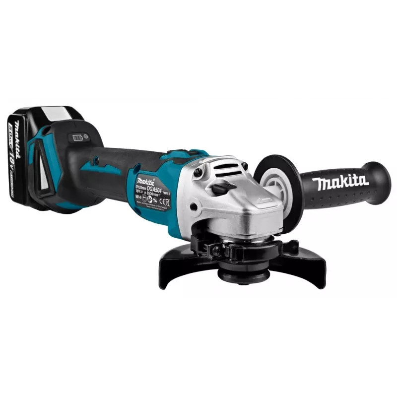 Makita DGA504RTJ leņķa slīpmašīna 12,5 cm 8500 apgr./min 2,5 kg