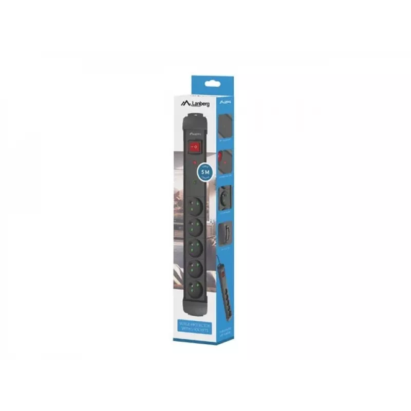 Pagarinātājs 5.0m 5x230 cz SP1-05E-0500-B