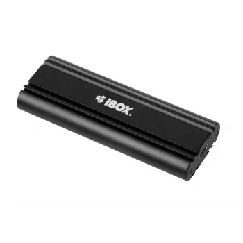 SSD korpuss IBOX HD-07 1x M.2 diskam, USB 3.2 Gen 2 (10 Gbit/s), USB-C, melns