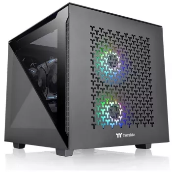 PC korpuss Thermaltake Divider 200 TG Air Micro Tower melns