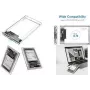 LogiLink 2.5 SATA Festplatten-Gehäuse, USB 3.0, transparent Anschluss: Micro-USB B Kupplung, Übertragungsrate: - 1 Stück (UA0409)