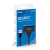 SAVIO SATA uz USB 3.1 Gen 1 interfeisa kabelis AK-68, SATA spraudnis uz USB-A spraudni, 5 Gbit/s, 0,25 m, melns