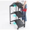 Topeshop Uzglabāšanas plaukts FS005 dārza instrumentu uzglabāšanas plaukts, brīvi stāvošs, cinkots tērauds