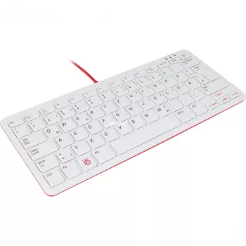 Vadu USB tastatūra Raspberry PI tastatūra DE RB-TASTA01W — USB savienojums, vācu izkārtojums