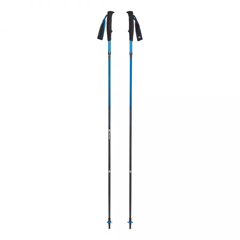 Pārgājienu nūjas Melns Diamond Distance Carbon Z, salokāms oglekļa kāts, 120 cm, 280 g, 3 segmenti
