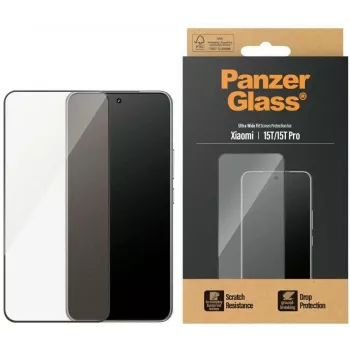PanzerGlass Ekrāna aizsargs | Xiaomi | 15T/15T Pro | Caurspīdīgs | Ultra-Wide Fit