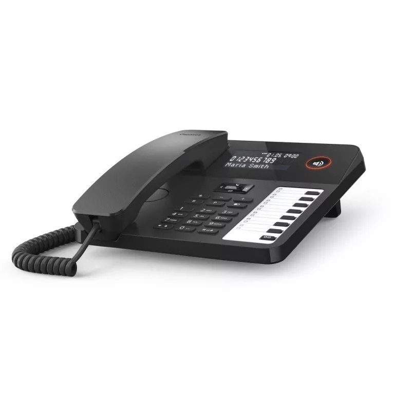 Vadu galda tālrunis Gigaset DESK 600 Melns — vadu galda telefons ar zvanu funkciju