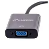 VGA (D-Sub) uz Mini DisplayPort adaptera kabelis LANBERG AD-0006-BK, 0,2 m, DisplayPort 1.2, 1920×1200@60Hz, sieviešu MiniDP, melns