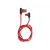 USB kabelis NATEC NKA-1201 USB 2.0 1m USB A USB C Melns Sarkans