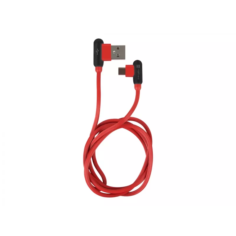 USB kabelis NATEC NKA-1201 USB 2.0 1m USB A USB C Melns Sarkans