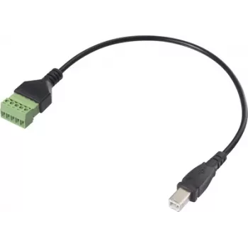 Renkforce USB 2.0 adaptera kabelis [1x 2.0 spraudnis B — 1x skavsavienojums] RF-6443964 30 cm (RF-6443964)