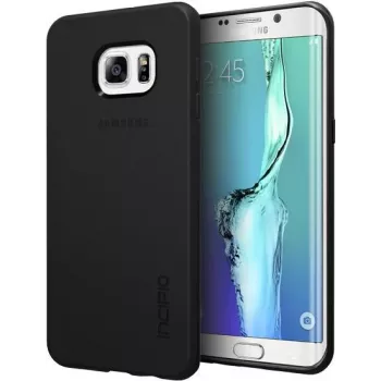 Incipio NGP Flexible Impact-Resistant Case - Rear Cover for mobile phone - Flex2O polymer - Melns - for Samsung Galaxy S6 edge+