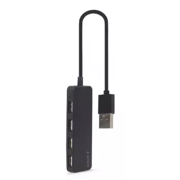 USB 2.0 centrmezgls Gembird UHB-U2P4-06 — 4 porti, kompakts USB paplašinātājs
