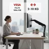 Maclean monitora stiprinājums, gāzes atspere, 17-32, 2-10kg, melns, MC-133